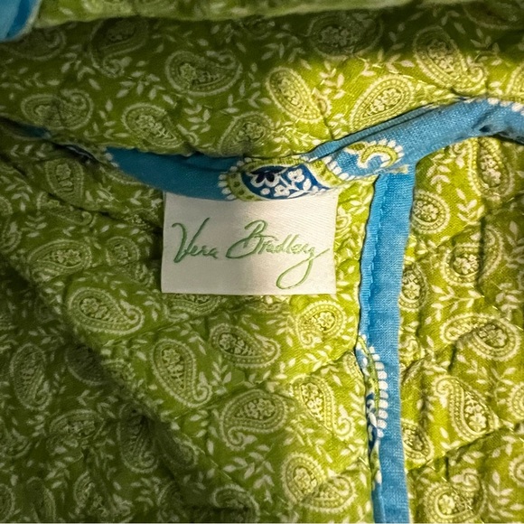 Vintage VERA BRADLEY Bermuda Blue 2005 Baby Bag Green Paisley Changing Pad Y2K - Picture 16 of 17